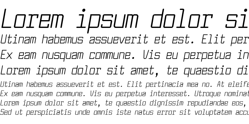 Sample of Larabiefont Condensed Italic