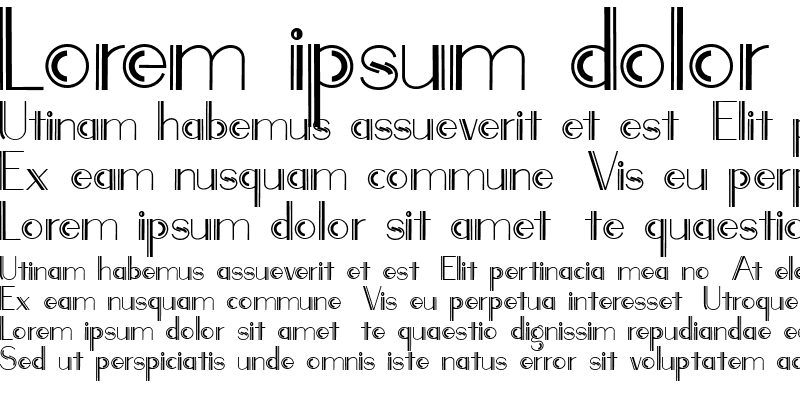 Sample of LAROSH Sithal Sans Serif