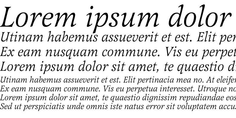 Sample of LatienneEF-Italic