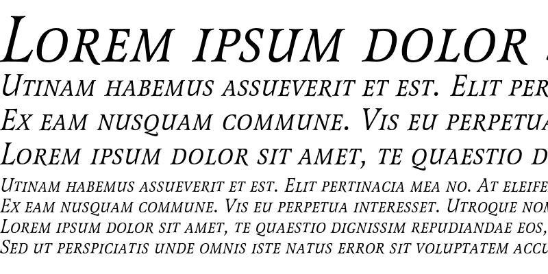 Sample of LatienneEF SC Italic