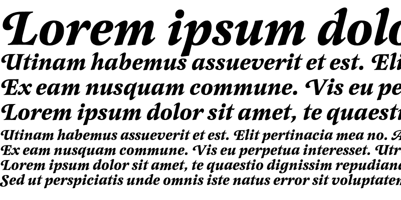 Sample of LatienneEF SwC Bold Italic
