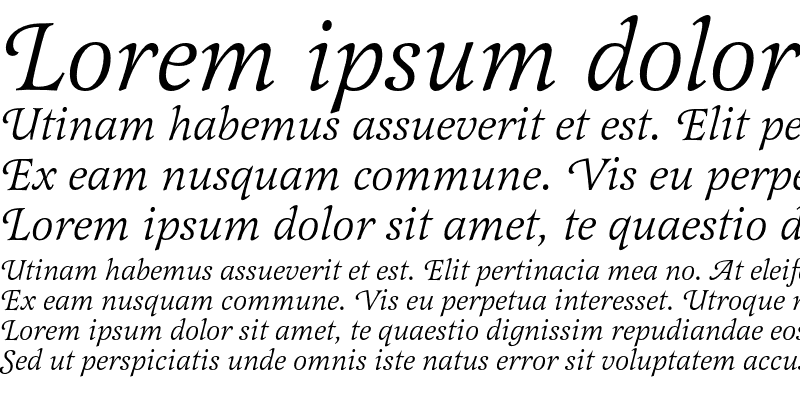 Sample of LatienneEF SwC Italic