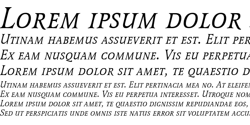 Sample of LatienneSCTEEReg Italic