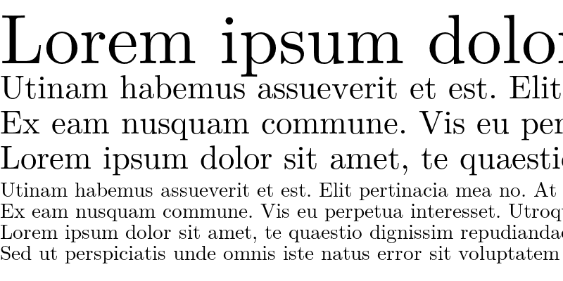 Sample of Latin Modern Roman 10 Regular