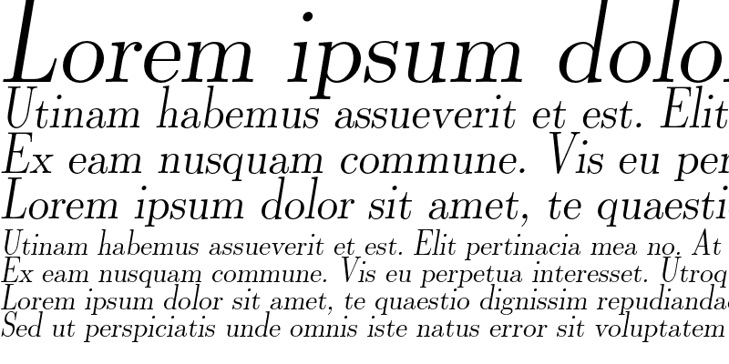 Sample of Latin Modern Roman Dunhill 10 Oblique