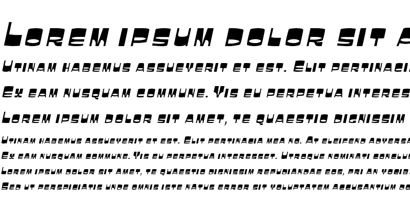 Sample of LaughinCondensed Italic