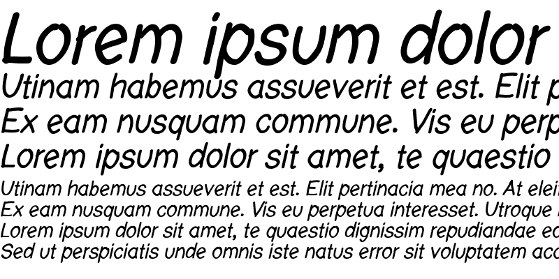 Sample of Layout Medium Italic