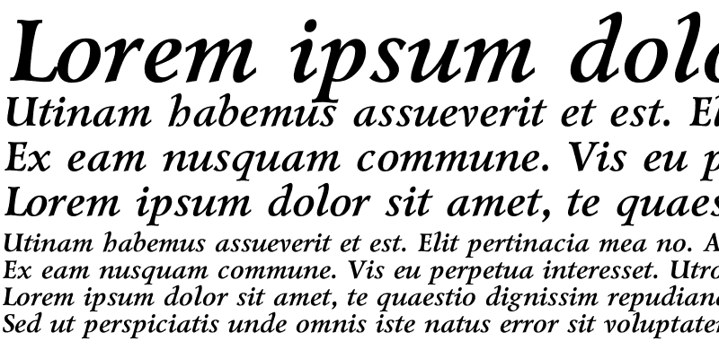 Sample of Lazurski Bold Italic