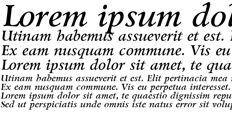 Sample of Lazursky Bold Italic