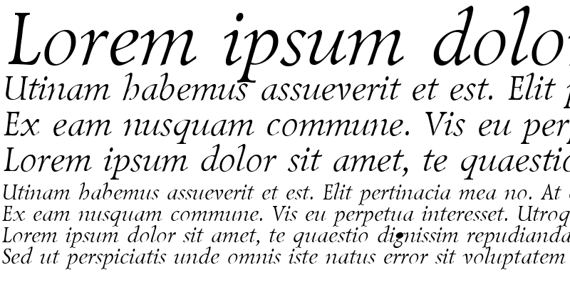 Sample of Lazursky Italic