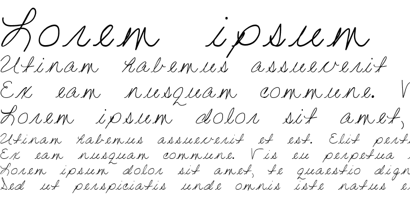 Sample of LD Fine Script 6 Regular