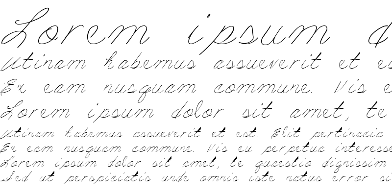 Sample of LD Fine Script 7