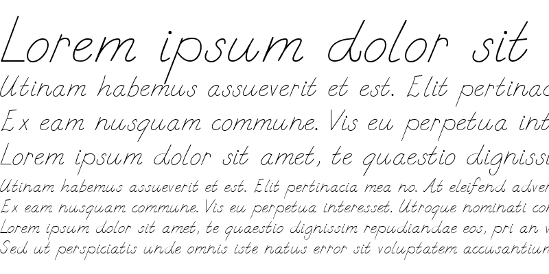 Sample of LD Italic Regular