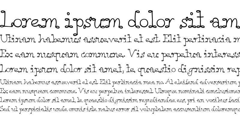 Sample of LD Loopy Serif