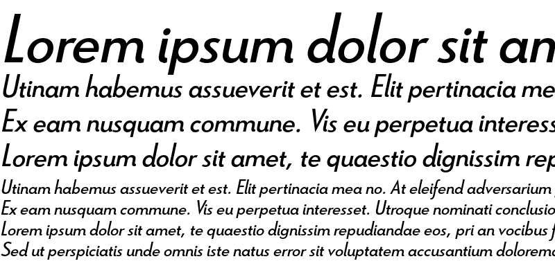 Sample of Le Havre Italic Italic