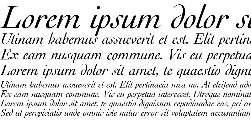 Sample of Lega Italic