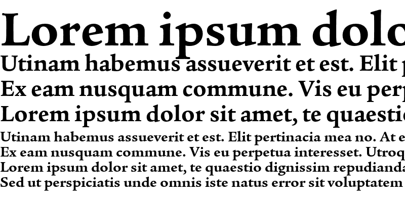 Sample of Legacy Serif ITC Bold