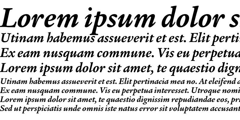 Sample of Legacy Serif ITC Std Bold Italic