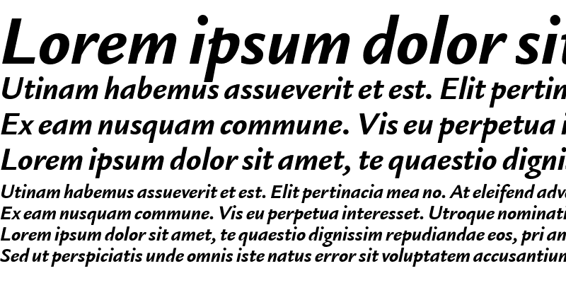 Sample of LegacySanITCBoo Bold Italic