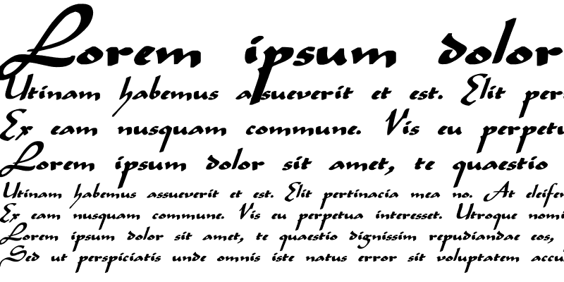 Sample of Legende Bold Italic