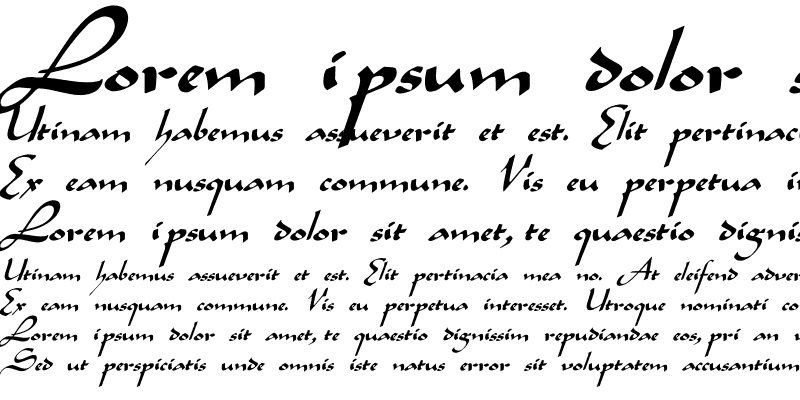 Sample of Legende Italic