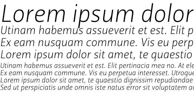 Sample of Leitura Sans Italic 1