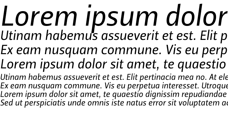 Sample of Leitura Sans Italic 2