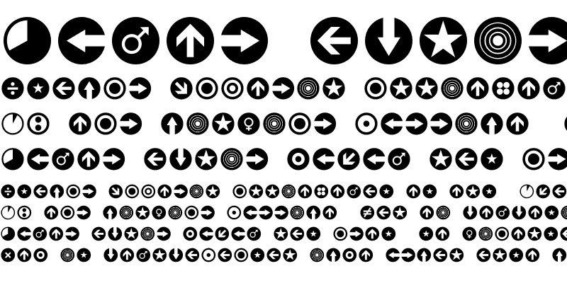 Sample of Leitura Symbols Circles