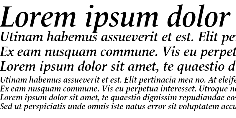 Sample of LeMonde Livre SemiBold Italic