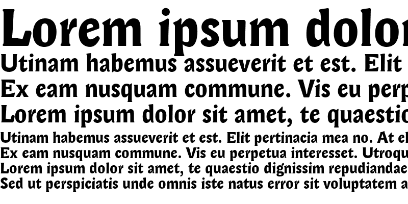 Sample of Lexicon Gothic Bold