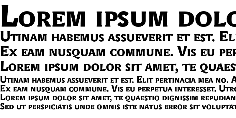 Sample of Lexicon Gothic SCOSF Bold