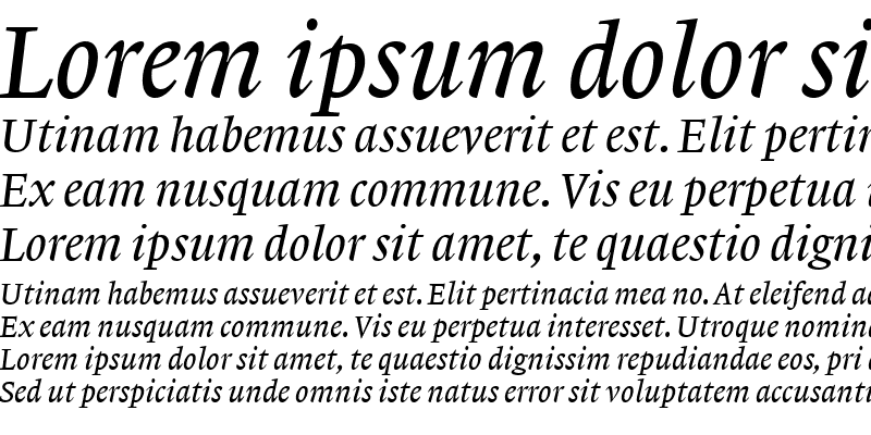 Sample of Lexicon No1 Italic A Med