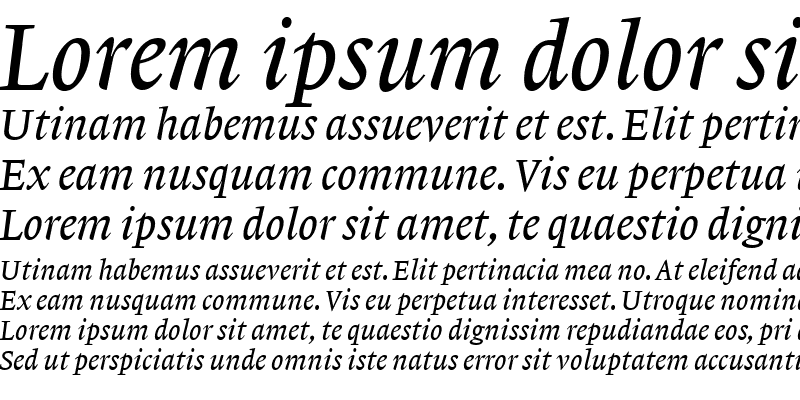 Sample of Lexicon No1 Italic A Tab