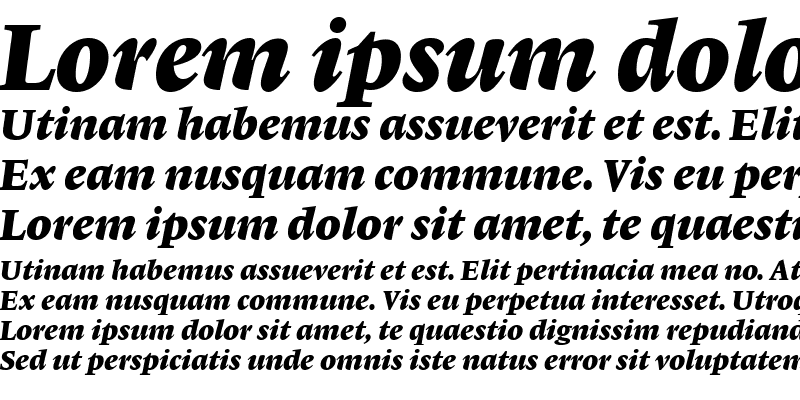 Sample of Lexicon No1 Italic F Med