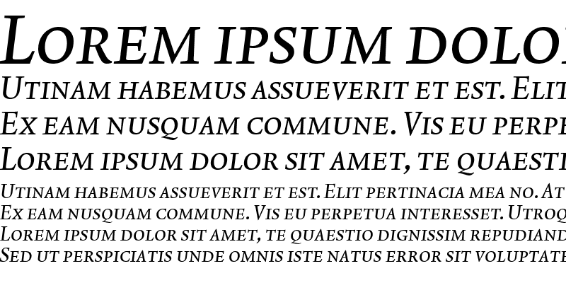 Sample of Lexicon No2 Italic A Exp