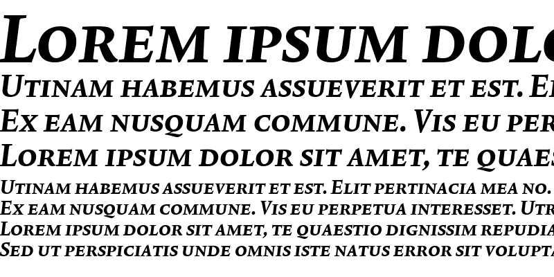 Sample of Lexicon No2 Italic D Exp