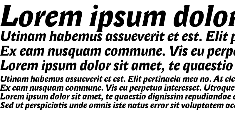 Sample of LexiconGothic Bold Italic