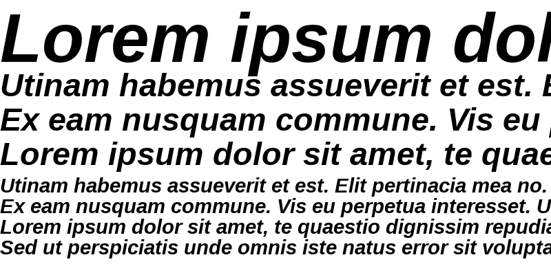 Sample of Liberation Sans Bold Italic