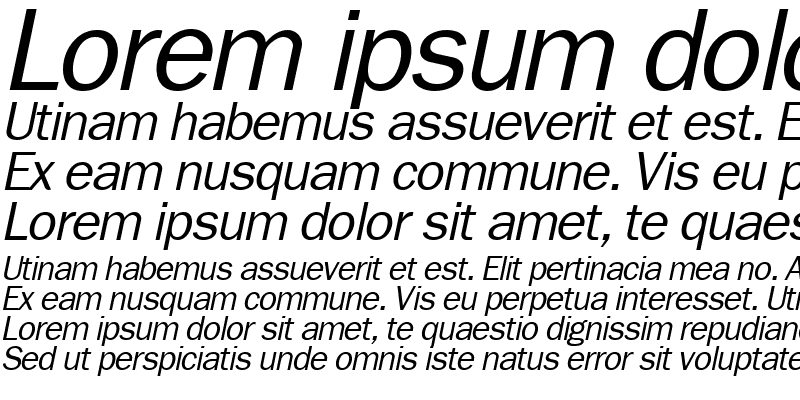 Sample of LibraryGothic Italic