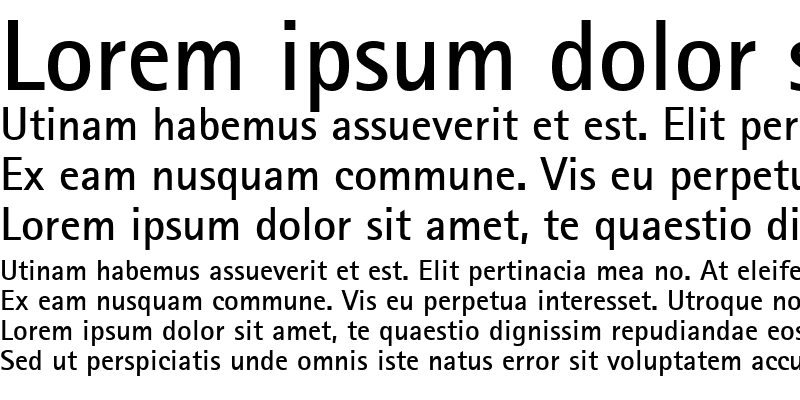 Sample of Libre Sans Serif SSi Bold