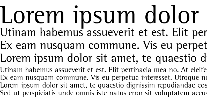 Sample of Libre Semi Serif SSi