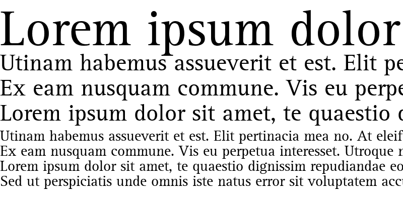 Sample of Libre Serif SSi