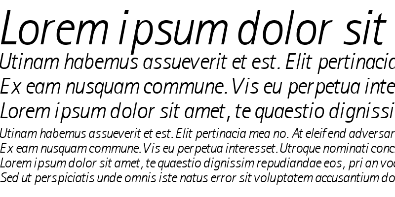 Sample of LibreSansSerifLightSSK Italic