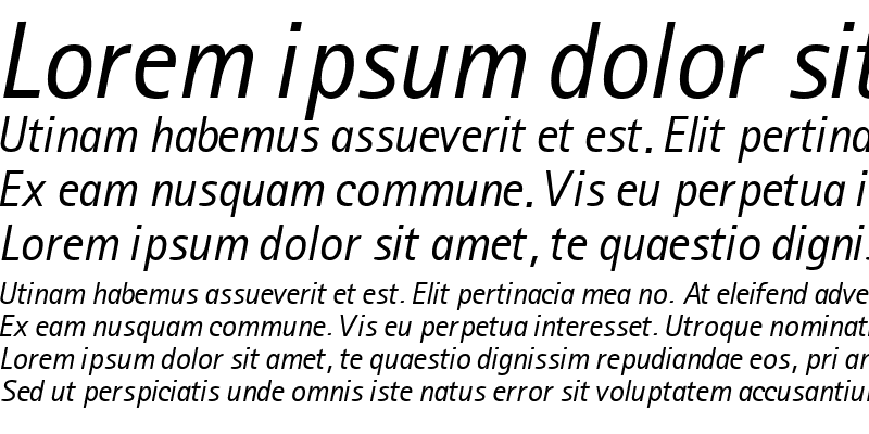 Sample of LibreSansSerifSSK Italic
