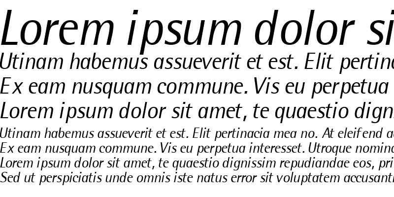 Sample of LibreSemiSansLightSSi