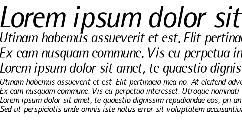 Sample of LibreSemiSansSSK Italic