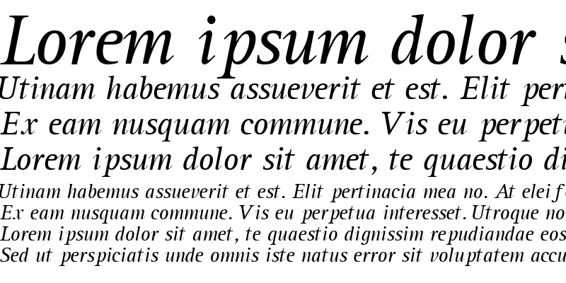 Sample of LibreSerifSSK Italic