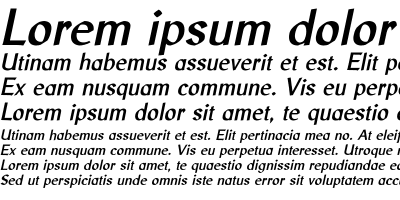 Sample of Libris ADF Std Bold Italic