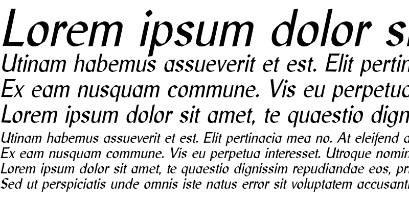 Sample of Libris ADF Std Italic