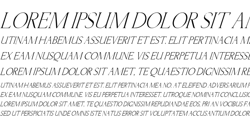 Sample of Lichtner Italic